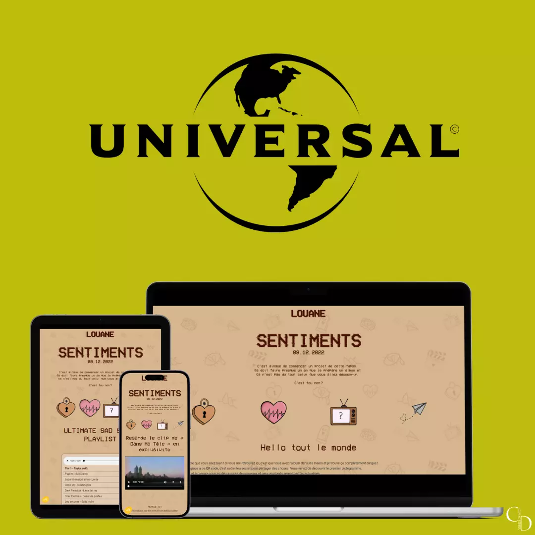 Louane - Album Sentiments · Site dédié aux fans · image 2