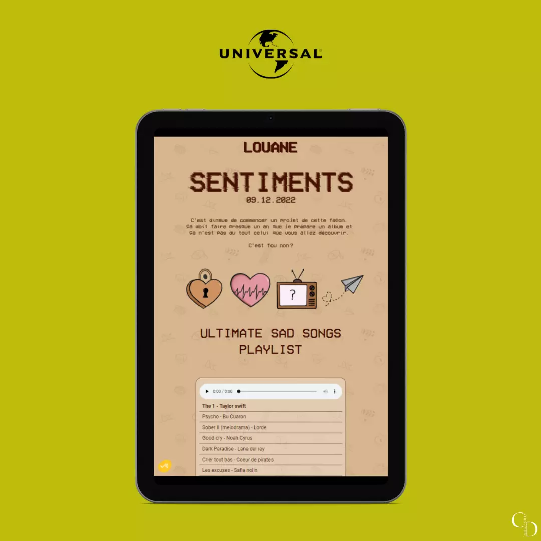 Louane - Album Sentiments · Site dédié aux fans · image 4
