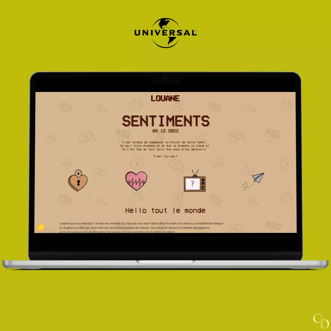 Louane - Album Sentiments · Site dédié aux fans · image 3